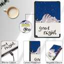 Tri-Fold Case Compatible with Samsung Galaxy Note 10.1 inch SM-P600 P601 P605 Tablet and Samsung Galaxy Tab Pro 10.1 SM-T520/T525(2014 Edition) - Premium PU Leather Tri-Fold Cover with Auto Sleep/Wake (One Size, Blue Cat)