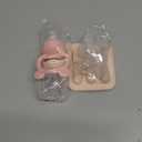 2 Pack Silicone Baby Fruit Feeder with Mini Freezer Tray, Breastmilk Popsicle Molds for Baby Teething Relief, Fresh Food Feeder for Safe Infant Self Feeding, Extra Food Pouches - Pink