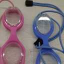 Vvinca Kids Swim Goggles with Bungee Strap No Leaking Anti Fog Toddler Goggles with Quick Adjust Ages 3-14