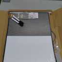 Small White Board Cork-Board Combo - 16 X 12 inches Gray Linen Board & Magnetic Dry Erase Board for Wall, Mini Bulletin Cork Board with Holder for Office, Home and School