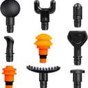 Massage Gun Heads, Replaceable Massager Gun Attachment 9 Different Muscle Massager Heads for 18-19mm Deep Tissue Percussion Massage Head s
