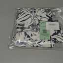 AUSELILY Women's 2025 Trendy Summer Tank Top Ladies Loose Fit Cap Sleeve V Neck TShirt Green Line Flower Medium