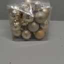 Prextex 36-Pieces 
Shatterproof
 Christmas Ornaments Set - Shatterproof, Festive Christmas Balls Decorations in 3 Sizes and 6 Styles with Hanging Loops for Tree, Wreath, and Dazzling Holiday Party Decor