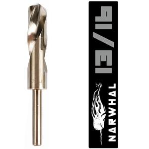 Narwhal 13/16" Cobalt Drill Bits - 1 Pack - 6" Length - M35 Cobalt, Perfect for Metal, Stainless Steel, Cast Iron & More! Includes Storage Case