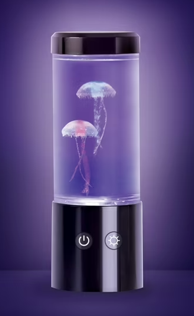 MERKURY Led Jellyfish Lamp with 7 Color Changing Lights for Home Office Desk Decor - USB Cool Lights - Relaxation Gifts for Men & Women