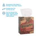 Georgia-Pacific Brawny Professional P200 Disposable Cleaning Towel by GP PRO (Georgia-Pacific), 29221, 1/4-Fold, White, 2960 Count (148 Towels Per Box, 20 Boxes Per Case), Towel (WxL) 8" x 12.5", Tall Box