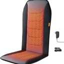 Heated Seat Cover with Fast Heat & Plush Fabric, Longer Size and Expanded Heating Area to Relieve Fatigue for Office & Home