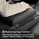 Model Y Center Console Cover/Pad Fit 2020 2021 2023 2024 2025,Faux Leather Tesla Model Y Armrest Mat,Ergonomic Support Cushion,Console Protector,Waterproof Wear-Resistant Scratch-Resistant