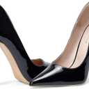Elisabet Tang Women Pumps, Pointed Toe High Heel 4.7 inch/12cm Party Stiletto Heels Shoes Matte, Size 6
