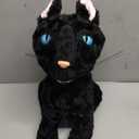 12 Black Cat Plush, Cat Monster Stuffed Animal Pillow Doll Toy, Black Cat Plushies Gift for Fans Kids Girlfriend Birthday Christmas Mother's Day