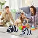 Clutch Purses for Women,Woven Crochet Bag&Cosmetic Bag Dumpling Striped Cloud Purse Evening Handbag Summer Beach