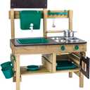 Hape Outdoor Kitchen | Mud Kitchen Wooden Toy Playset with Accessories, for Children Ages 3+ Years, 39 inches x 30.3 inches x 18 inches