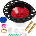 Freestanding Tub Drain Rough-in Kit, Bathtub Drain Kit with PVC Adapter & Brass Tail Pipes,Free Standing Tub Drain Kit, Suitable for All Freestanding Bathtub, Floor-Mounted, and Copper Bathtubs