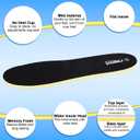 riemot 2 Pairs Memory Foam Insoles for Crocs Clogs Garden Shoes,Wide Thin Replacement Shoe Inserts for Nurse Shoes,Chef Shoes,Sole Inserts for Women/Men Black EU43-44/US 10