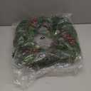 24 Inch Christmas Cypress Wreath, Christmas Wreath for Front Door, Real Touch Pine Wreath,Artificial Green Cedar Wreaths with Pine Cones for Wall Window Porch Indoor Outdoor Winter Decor