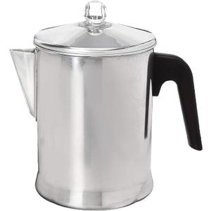 Primula Today Aluminum Stove Top Percolator Maker Durable, Brew Coffee On Stovetop, 9 Cup, Silver