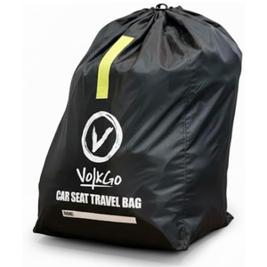 V VOLKGO Car Seat Travel Bag For Airplane with Padded Backpack Shoulder Straps, Gate Check Bag, Car Seat Bags for Air Travel Carseat Travel Cover, Carseat Travel Bag Cover for Airplane Travel