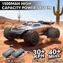 Jetwood 1:18 RC Buggy 36 KPH Fast RC Cars for Adults, 4WD Ready to Run Remote Control Car with 2 Batteries, Hobby RC for Boys and Beginners, JC18W