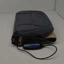 Snailax Vibration Back Massager with Heat, Massage Seat Cushion with 6 Vibrating Motors and 2 Heat Levels, Massage Chair Pad for Home Office use, Gifts for Him Her (Grey)