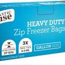 Zip HD Freezer Bags, 1 Gallon Size, Case of 240 (24 packs x 10)
