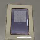 4x6 Enamel Picture Frame, Gold Metal Edge with Easel, Real Glass Photo Frame for Wall and Tabletop Display Family Office Photo Gallery, Pink Enamel/1pc