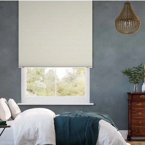 Cellular Shades No Tools No Drill Custom Honeycomb Blinds Blackout for Window Easy Cutting Telescopic Track Cellular Blind White, 28" W(19"-29") x54"H