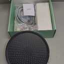 FASDUNT High Pressure Rain Shower Head with Handheld Spray Combo, 10" Rainfall Shower Head with Adjustable Integrated Extension Arm, Detachable Dual Shower Heads with 80" Long Stainless Steel Hose (Premium Chrome)