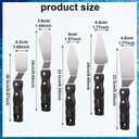 5 x 5-piece Large Palette Knife Set Stainless Steel Painting Knives with Wood Handles for Acrylic & Oil Painting Canvas Texturing, Impasto, Color Mixing Art Supplies for Artists and Beginners