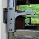 Aluminum RV Screen Door Latch Handle Replacement Kit (Right Hand) Metal Camper Travel Trailer Motorhome Entry Parts for Passenger Side