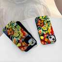 Phone Case Compatible with iPhone 14, Artistic Music Phone Case for Girls, Protective Hybrid 2-Layer Hard Shell, Gift for Women Music Lovers