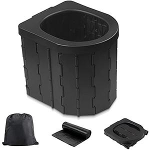 Portable Toilet for Camping, Potty Adults, Porta Travel Commode Bucket Car, Travel, Outdoor, Hiking, Backpack, Trips, Tent, Boat, Beach, Traffic Jam, Home