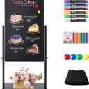 SELEAD Magnetic Chalkboard with Floor Stand, 20”x45” Large Sidewalk Board