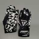 Youth Football Gloves, Sticky Wide Receiver Gloves for Kids & Adults, Flag Football Gloves with Enhanced Silicone Grip for Men Women, Breathable Football Gloves 