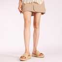 LUXMUWA Raffia Sandals Women Platform Wedge Slides Straw Espadrilles Mules Summer Shoes Cute Beach Sandals for Women 2025 Size 9