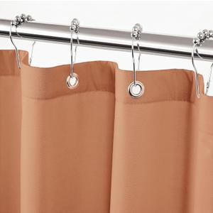Felisa Mocha Mousse Fabric Shower Curtain Liner with 3 Large Magnets, Waterproof & Soft Cloth Shower Curtain Liner,Washable Shower Curtain for Bathroom,72 x 72 inches,Cortinas de Bao