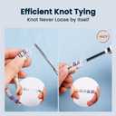 Thread Burner, USB Rechargeable Thread Zapper with LCD Display, Burn and Melt Easily, Cautery Pen for Beading, Weaving, Sewing, Leather & Jewelry Making