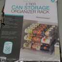 Kitchen Details 3 Tier Can Organizer | Canned Food Storage Rack | Kitchen Cabinet and Pantry Organization | Holds 36 Cans | Space Saving | Onyx