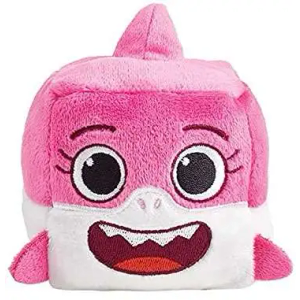 Pinkfong Baby Shark Mommy Shark Plush Cube with Sound [Pink, 2021]