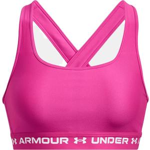 Under Armour Women's Cross-Back Mid Bra (Medium, (914) Pink)