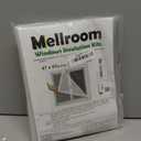 Adjustable Window Insulation Kit 47inX63in(120X160cm) for Winter Keep Cold Out,cuttable Transparent Film 180 Thickness,Easy to Open for Ventilation,Reusable Plastic Window wrap