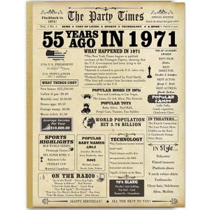 2 x Happy 55th Birthday Card for Men Women,Jumbo 55 Year Old Birthday Gifts for Husband Wife or Dad Mom Wedding Anniversary,Cheers to 55th Birthday Decorations for Grandma Grandpa