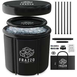 Frazzo Ice Bath Tub for Athlete Recovery - 6 Insulating Layers, 97 -Gallon Capacity, Easy to Transport and Use, Ideal for Cold Therapy and Muscle Relaxation'' 30" x 30"