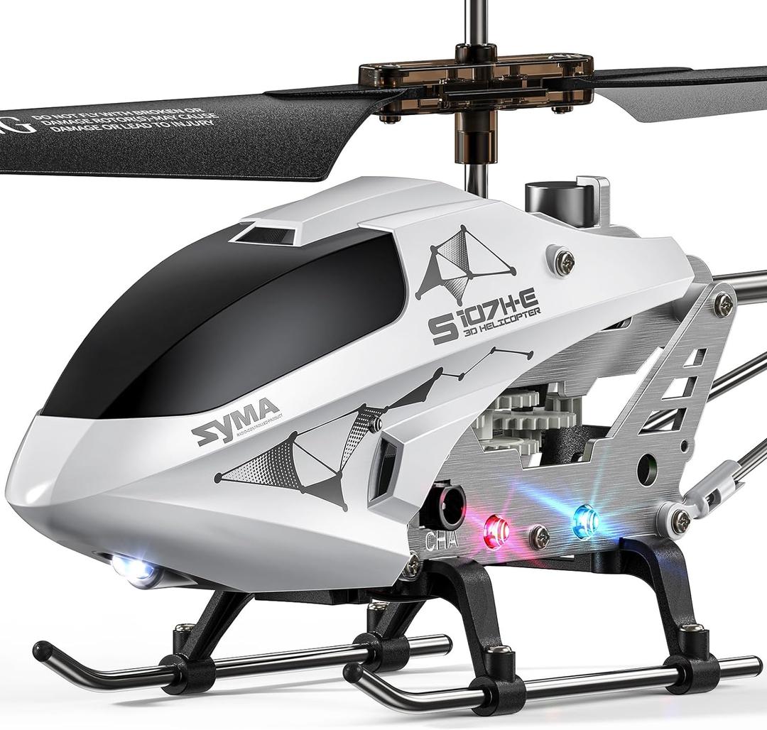 SYMA RC Helicopter, Remote Control Helicopter Airplanes with Altitude Hold, 3.5 Channel, Gyro Stabilizer, Birthday Gift Toys for 4 5 6 7 8 9 10 11 12 Years Old Boys Girls (White)