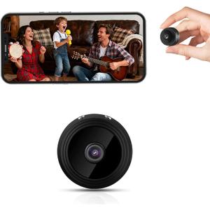 Hidden Camera Surveillance Monitor - WiFi Nanny Cam with 1080P Night Vision, Motion Detection, and Smartphone Compatibility - Indoor Spy Camera for Home/Baby/Office