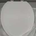 SAMODRA Raised Toilet Seat Riser, White, 3 Inch High Elevated Toilet Seat for Seniors, Soft Close, Easy Install & Clean (Elongated)