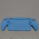 FYOUNG Protective Case for PlayStation Portal, Silicone Soft Grip Cover Case Protector with Full Protection and Non-Slip Thumb Grips Accessories Kit for PlayStation Remote Player (Clear Blue)