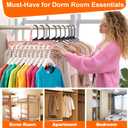 Closet Organizers and Storage,College Dorm Room Essentials,Pack of 6 Multifunctional Organizer Magic Space Saving Hangers with 9 Holes Storage Organization for Wardrobe Closet