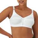 Bali Women's Double Support Wireless Bra, Comfortsoft Full-coverage Wirefree Bra, Df3820 (36C, White)