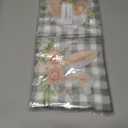 48Pcs Happy Easter Napkins Paper with Cute Bunny Flower and Gray Gingham, Easter Party Supplies Disposable Bunny Luncheon Napkins for Spring Holiday Birthday Party Baby Shower Dinner Kitchen Bathroom
