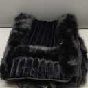 Winter Plush Car Seat Cushion, Full Back Wrap Around Thickened Soft Warm Car Seat Cover, Fuzzy Fluffy Automotive Seat Protector Pad for Cold Weather, Compatible with Most Cars Sedans SUVs Trucks